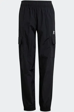 adidas Black Kids Cargo Tracksuit Bottoms 13