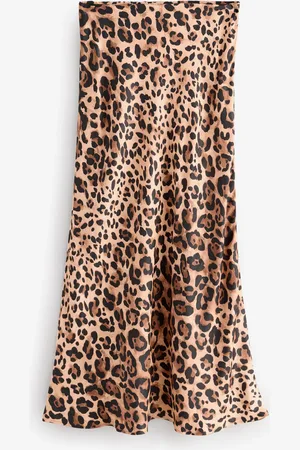 Next Print Satin Midi Skirt AU 14