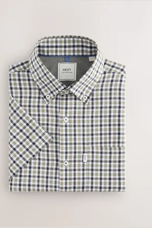 Next Easy Iron Button Down Short Sleeve Oxford Shirt 5XL