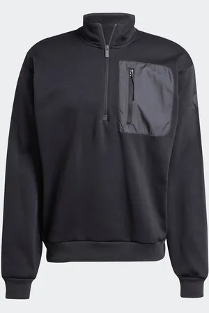 adidas Black City Escape Half-Zip Fleece L Reg