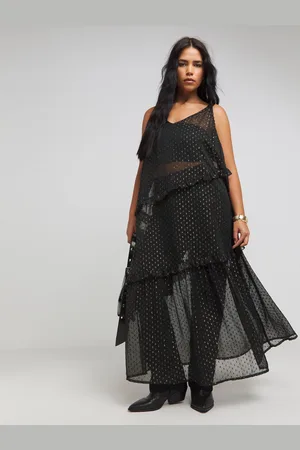Simply Be Dobby Overlay Maxi Dress AU 16