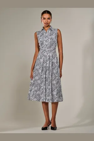 Jolie Moi Button Sleeveless Midi Dress 10