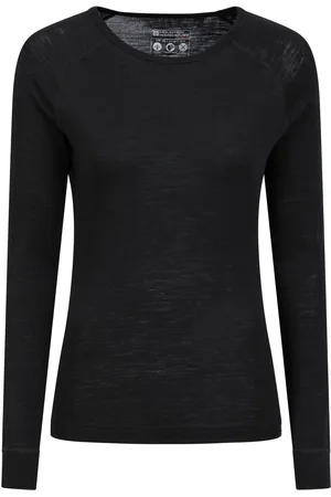 Mountain Warehouse Black Womens Merino II Thermal Top AU 6