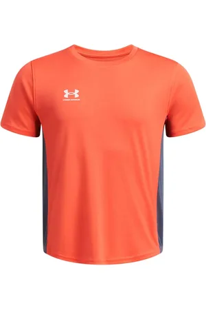 Under Armour Orange Challenger Train Short Sleeve 100% Cotton T-Shirt 13