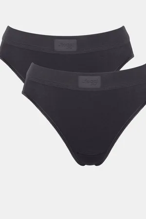 Sloggi Double Comfort T Tai Berry/Black Briefs 2 Pack AU 10