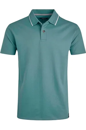 Weird Fish Powell 100% Cotton Textured Jersey Polo Shirt