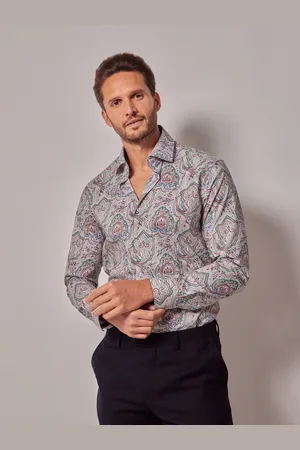 Hawes & Curtis Louix Paisley 100% Cotton Shirt L