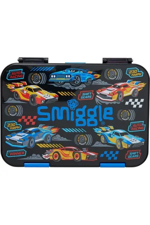 SMIGGLE Black Medium Curious Bento Lunchbox One
