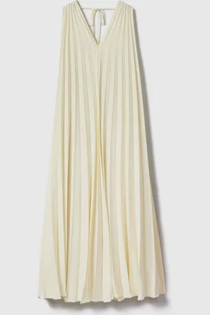 Reiss Loreli Pleated Cape Sleeve Midi Dress 8