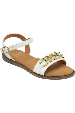Lotus White Flat Casual Sandals eu38uk5