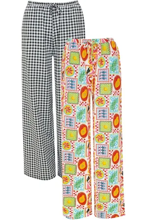 Threadbare Black Jersey Wide Leg 100% Cotton Trousers 2 Pack 10