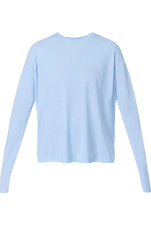 Sweaty Betty Blue Soft Flow Studio Long Sleeve Top S