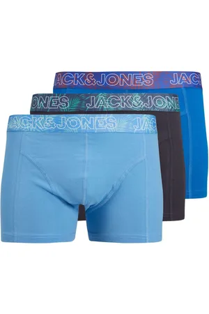 JACK & JONES Blue Boxers 3 Pack small