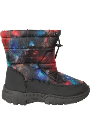 Mountain Warehouse Black Dark Toddler Caribou Printed Adaptive Snow Boots AU 9 (EU 26)