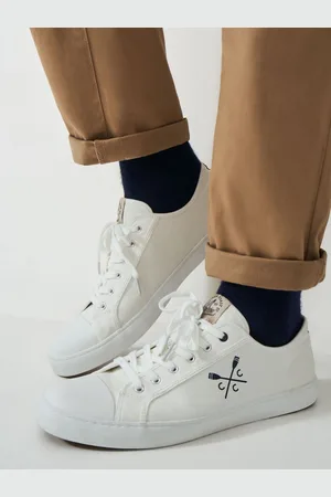 J.Crew White Canvas 100% Cotton Trainers AU 11 (UK 45)