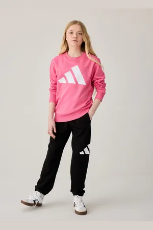 adidas Pink Essentials Large Logo Tracksuit 11