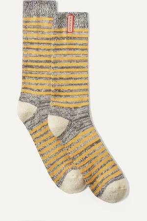 Sealskinz Attleborough Bamboo Mid Length Lightweight Stripe Socks L