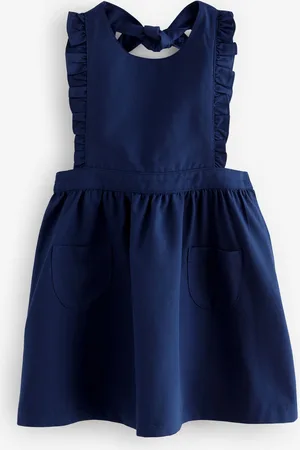 Next Ruffle Detail Pinafore School Dress (3-14yrs) 8 Years (128 cm)