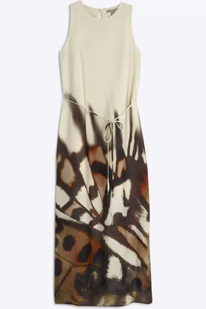 River Island Petite Printed Bias Slip Midi Dress