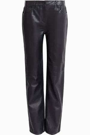 AllSaints AllSaints Black Saige Lea Trousers AU 10