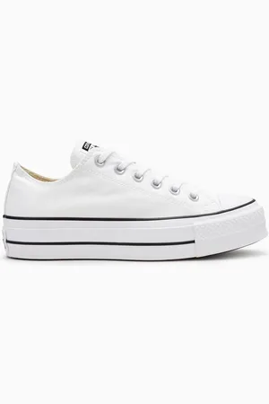 Converse White Platform Lift Chuck Ox Trainers AU 10 (EU 42.5)