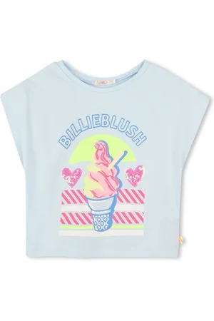 Billieblush Blue Logo Ice Cream Graphic Short Sleeve T-Shirt 8 Years (128 cm)