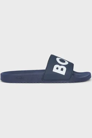 HUGO BOSS Blue Large Logo Sliders AU 11 (EU 45)