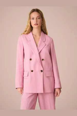 Next Pink Tailored Double Breasted Blazer AU 8