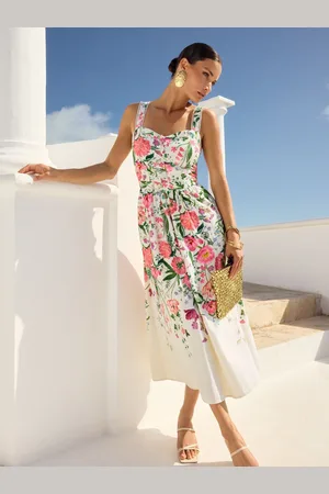 Love & Roses V & A I Printed Cami Midi Dress 18