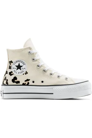 Converse Natural Pale Platform Lift High Top Trainers AU 7.5 (EU 39)
