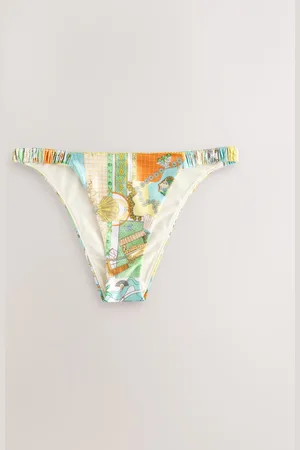 Never Fully Dressed Ecru High Leg Map High Waisted Tummy Control Briefs AU 14