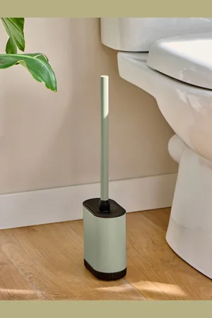 Next Green Sage Slimline Silicone Toilet Brush One
