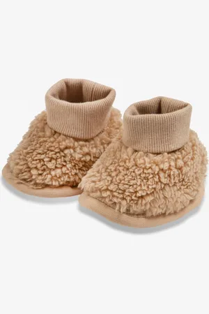 The Little Tailor Plush Lined Sherpa Fleece Baby Booties Upto 6 Months (50