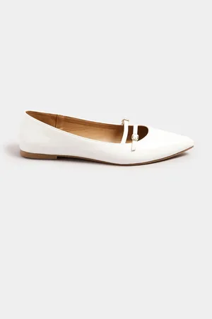 Long Tall Sally Flat Point Multi Strap Shoes AU 13 (EU 44)