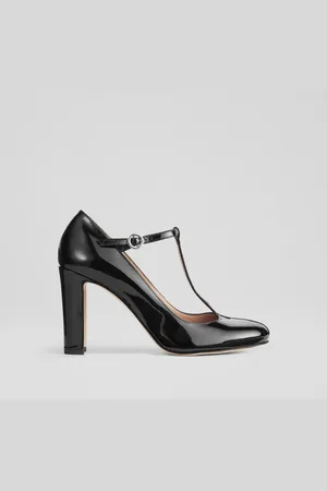 LK Bennett Patent Leather Annalise T-Bar Shoes AU 5 (EU 36)