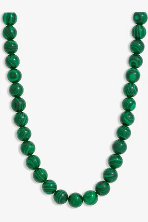 Jon Richard Green Green Tone Malachite Necklace One