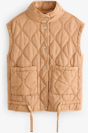 Next Rust Brown Quilted Gilet L