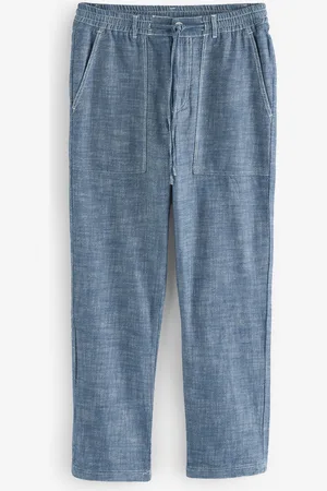 Anerkjendt Blue Akjan Twill Contrast Trousers xxlarge