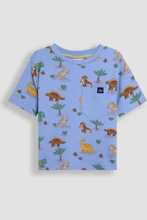 JoJo Maman Bébé Blue Printed T-Shirt 2