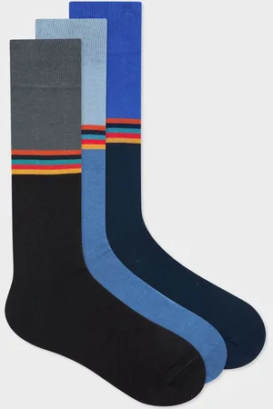 Paul Smith Printed Black Socks 3 Pack One