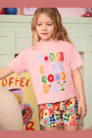 Eleanor Bowmer Pink Today Is A Good Day 100% Cotton Jersey Set 11