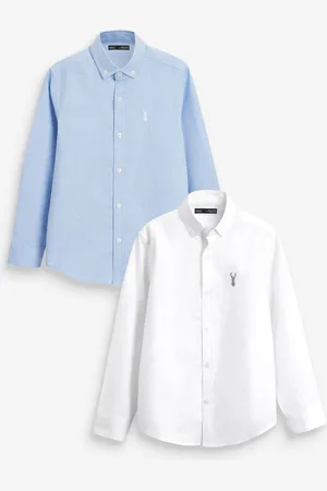 Next 2 Pack Oxford Shirt (3-16yrs) 16 Years (176cm)