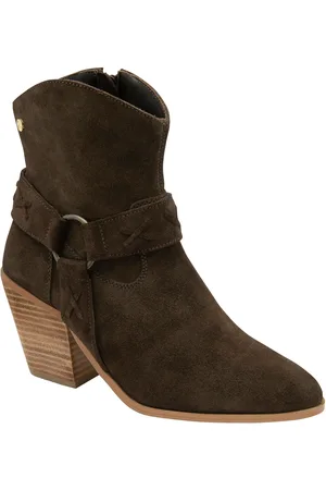 Ravel Brown Heeled Ankle Boots AU 10 (EU 42)