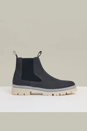 Reiss Dark Navy Garry Suede Contrast Sole Chelsea Boots AU 10 (EU 44)