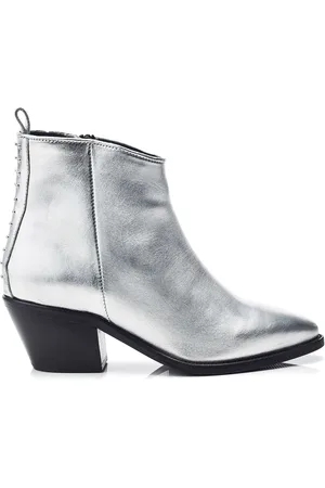 Moda In Pelle Maevie Pointed Side Zip Western Boots Stud Back Detail eu39uk6