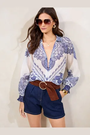 Lipsy London Printed Button Through Blouse 10