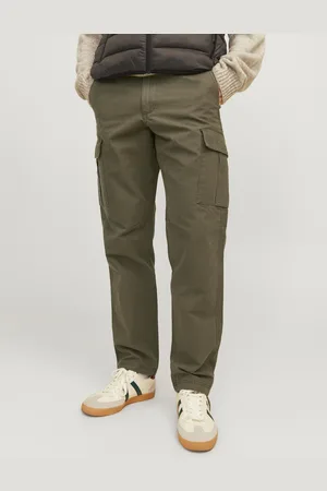 JACK & JONES Green Loose Fit Cargo Trousers 33s