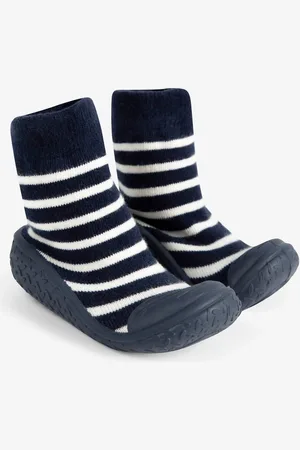 JoJo Maman Bébé Navy Blue Ecru Cream Stripe Boys