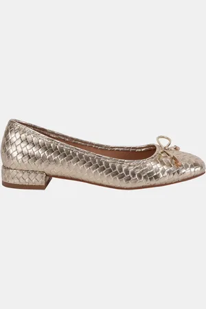 Novo Wide Fit Cecilia Woven Low Block Ballerinas AU 7 (EU 38)