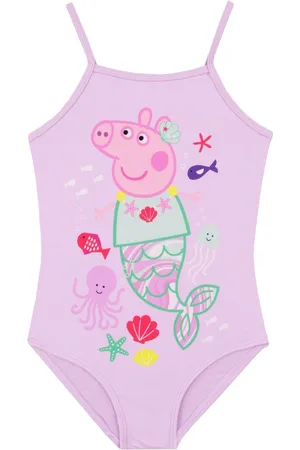 Character Purple Peppa Pig Swimsuit 8692cm